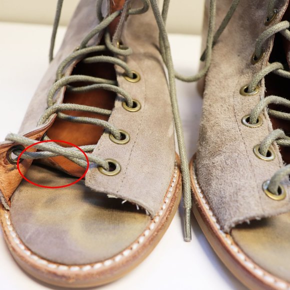 Jeffrey Campbell Cos Taupe Suede Lace-Up Booties 9 - Picture 13 of 16